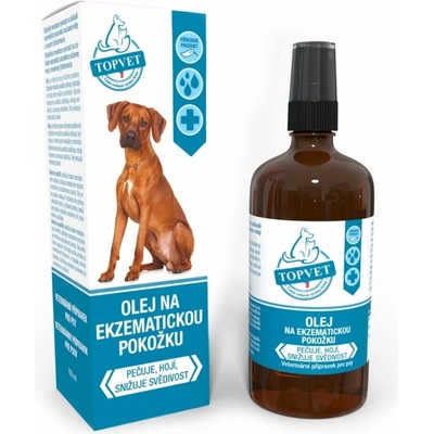 Topvet Olej na ekzematickou pokožku pro psy 100 ml