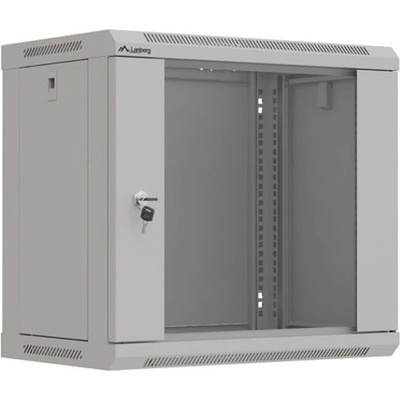 Lanberg Комуникационен шкаф Lanberg WF03-5309-10S, 19", 9U, 50 x 35 x 54 cm, товароносимост до 60кг, сив (WF03-5309-10S)