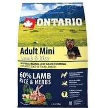 Ontario Adult Mini Lamb & Rice 6,5 kg