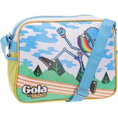 Gola praktická dámska crossbody kabelka Biela