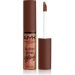 NYX Cosmetics Butter Gloss Bling блясък за устни с блестящи частици цвят 08 HU$TLA 8ml