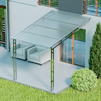 prima terra Навес за тераса Primaterra Monza - за външно пространство 3 × 4 × 2, 3 метра (monza4)