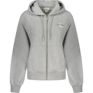 Calvin Klein Дамско суитшърт с цип calvin klein, Размер l, Цвят Сиво (lv047b270g_grp79)