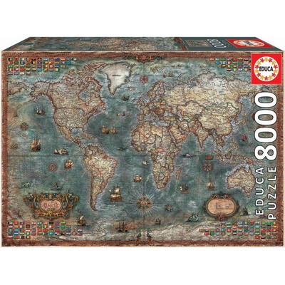 Educa Historical World Map 8000 dílků