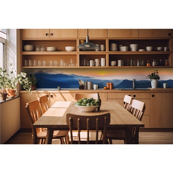 DIMEX ART s. r. o Фототапет за кухня - изгрев в хималаите 420 x 60 см