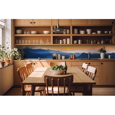 DIMEX ART Фототапет за кухня - изгрев в хималаите 420 x 60 см