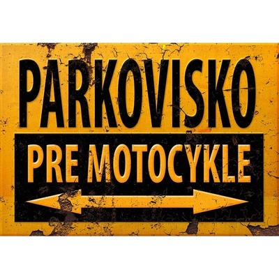 Ceduľa parkovisko pre Motocykle