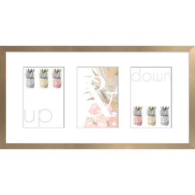 STYLER Рамка за 3 снимки Sanremo 23 x 46 см злато (RA-14454)