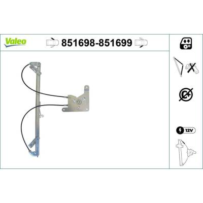 Zvedací zařízení oken VALEO 851698
