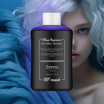 Maad Blue Blue Runner Šampón pre intenzívnu hydratáciu a vitalitu vlasov 400 ml