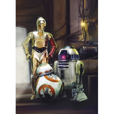 Komar 4-447 Obrazová fototapeta Star Wars Three Droids rozměry 184x254 cm