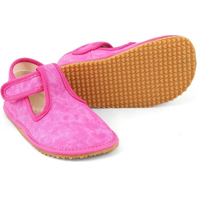 Beda detské Barefoot papuče Batik BFN Pink