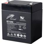 Ritar Оловна батерия RITAR, (RT1250) AGM, 12V, 5Ah, 90/ 70/ 10 1mm, Терминал 2 (RITAR-RT1250) - Allstore