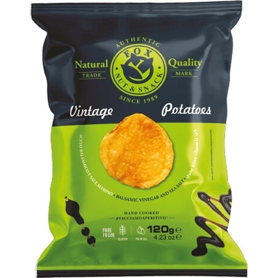Bar italia fox vintage brambůrky se solí a balsamickým octem 120 g