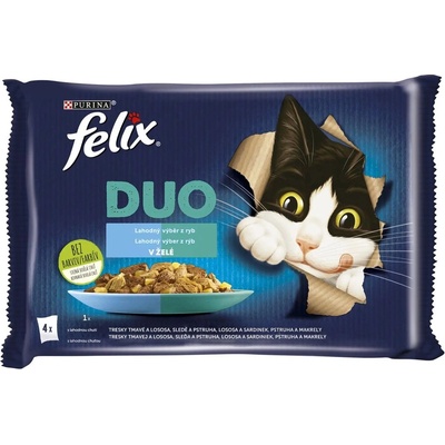 FELIX Капсули FELIX DUO - вкусен избор от риба 4 x 85 г