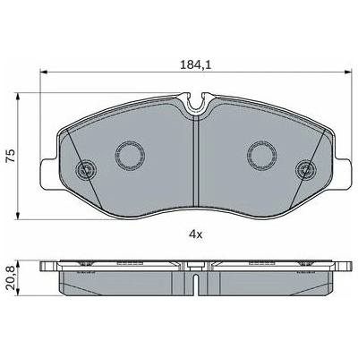 BOSCH Sada brzdových doštičiek 0 986 494 914