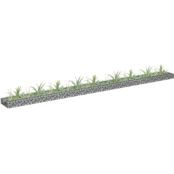 zahrada-XL Gabionový vyvýšený záhon pozinkovaná ocel 360 x 30 x 10 cm