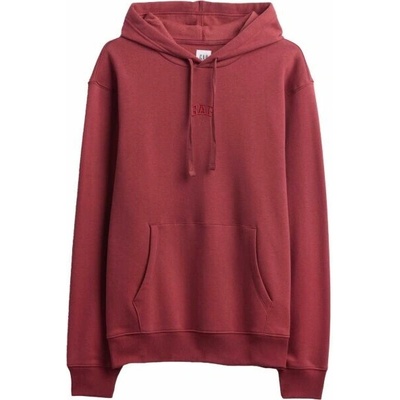 Gap V-FRCH TONAL MINI Logo RELAXED PO HD mikina s kapucí červená
