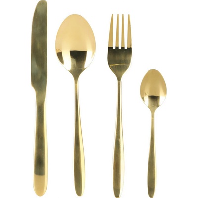 Excellent Houseware Sada príborov nerez 24 ks ZLATÁ