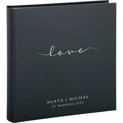 Tradiční černé album 50 listů s personalizací - vertikální