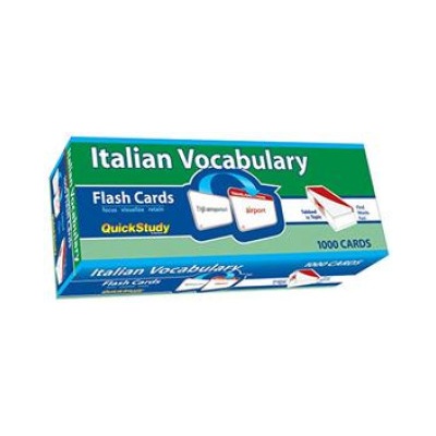Quickstudy Reference Guides Italian Vocabulary Flash Cards (1000 Cards): A Quickstudy Reference Tool | Joseph Levi