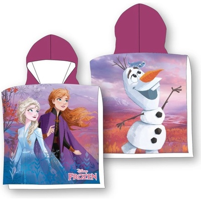 Faro Plážové pončo Ľadové Kráľovstvo Anna Elsa Olaf 55 x 55 cm