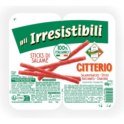 Citterio salámové tyčinky 2 x 30 g