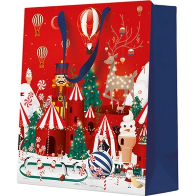 Dárková taška stredne velká - Winter Wonderland Christmas 20x10x25 cm