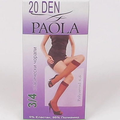 Дамски 3/4 чорапи в черно 20 den