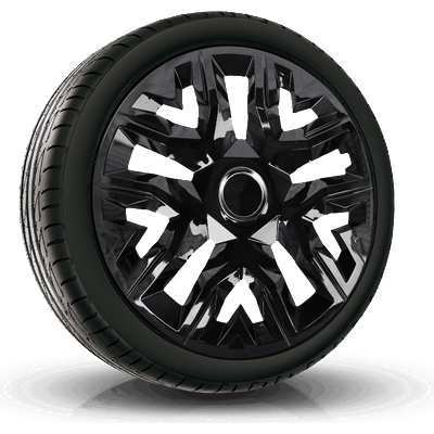 NRM капаци за колела 16", perfecto черен лак, 4брой (vtv-pu-23441)