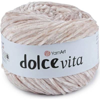 Pletací žinylková příze Dolce Vita 150 g Varianta: 1 (3407) béžová světlá, Balení: 1 ks