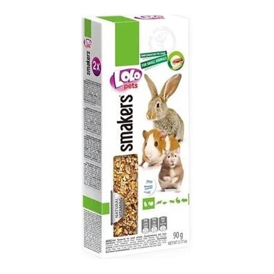LOLO SMAKERS 2 klasy ořechové pro hlodavce 90 g
