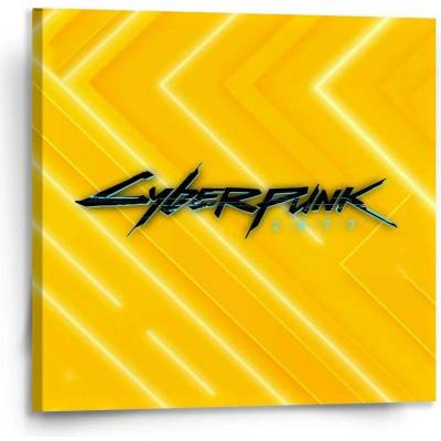 Sablio Obraz Cyberpunk 2077 Žlutý - 110x110 cm