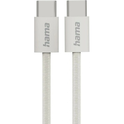 Hama 201728 USB-C 2.0 Fabric 1m béžový
