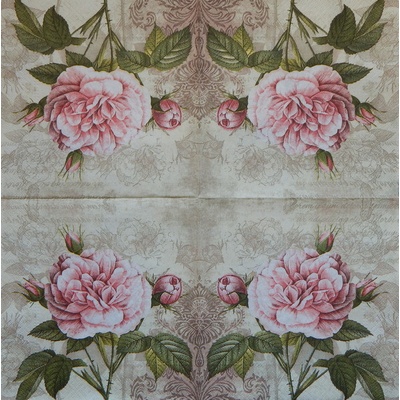 Maki obrúsky Vintage rose pink 33x33cm