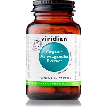Viridian Organic Ashwagandha extract 60 kapsúl
