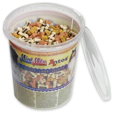 Antos Мек снакс Antos Mini Mix - пиле, агне, сьомга 0504547 - 500гр