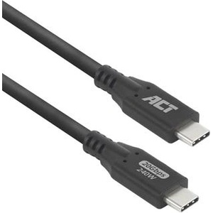 ACT Кабел USB-C - USB-C, 2 м / USB4, 20Gbps, 240W (EWENT-ACT-CAB-AC7422) - topmall