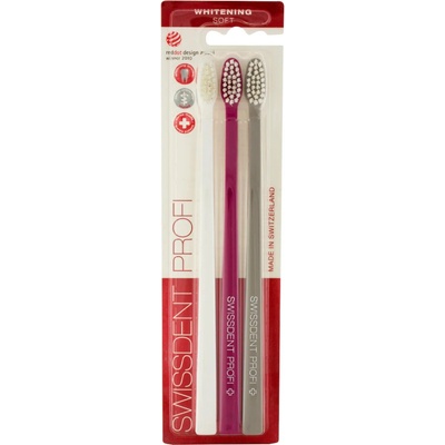 Swissdent Whitening Soft zubná kefka 3 ks