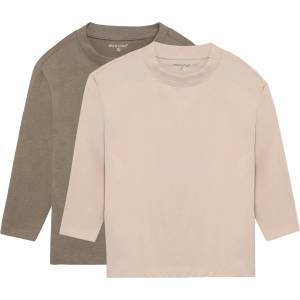 Minymo Детска блуза с дълъг ръкав Minymo Kid's T-Shirt L/S Loose Fit (2-Pack) Longsleeve - Vetiver - размер 152 (EU) (704-5927-0223)