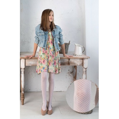Knittex dívčí punčocháče KIMBERLEY 20 DEN Bianco