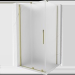 Mexen Velar плъзгаща се душ кабина 100 x 90 см, матово стъкло, златиста - 871-100-090-31-50 (871-100-090-31-50)