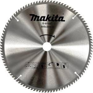 Makita Нож за трион за дърво 305 x 2.8 x 30 мм, 100 зъба D-81941 (D-81941)