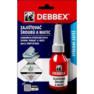 Debbex Zajišťovač šroubů a matic DEBBEX 10 ml