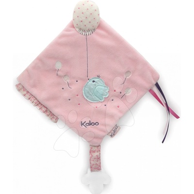 Kaloo plyšový vtáčik Petite Rose Sweet Activity Doudou 20 cm s klipom na cumlík