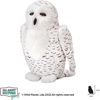 Wild Planet Плюшена играчка, Бял бухал 22см Wild Planet (K8682)