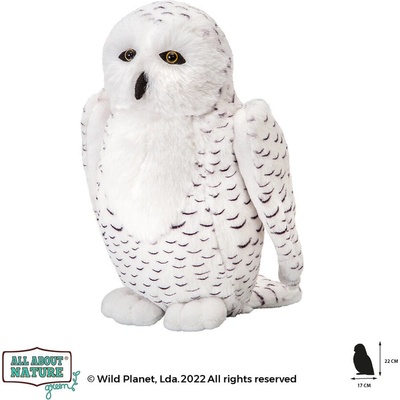 Wild Planet Плюшена играчка, Бял бухал 22см Wild Planet (K8682)