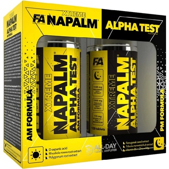 Image 1 of FA Nutrition Napalm Alpha Test(AM PM Formula), 2x120 Capsules