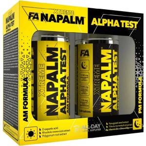 FA Nutrition Napalm Alpha Test(AM PM Formula), 2x120 Capsules