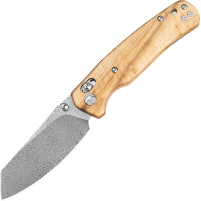 Bestechman CICADA'S WING Damascus with Olive Wood handle BMK06-W-2